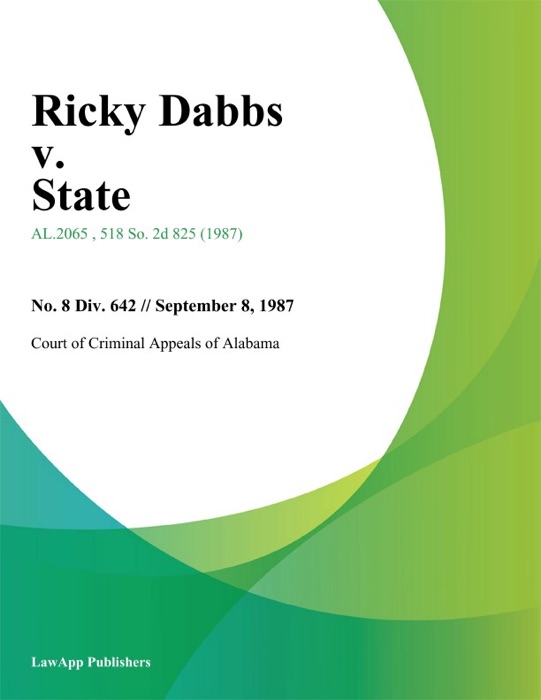 Ricky Dabbs v. State