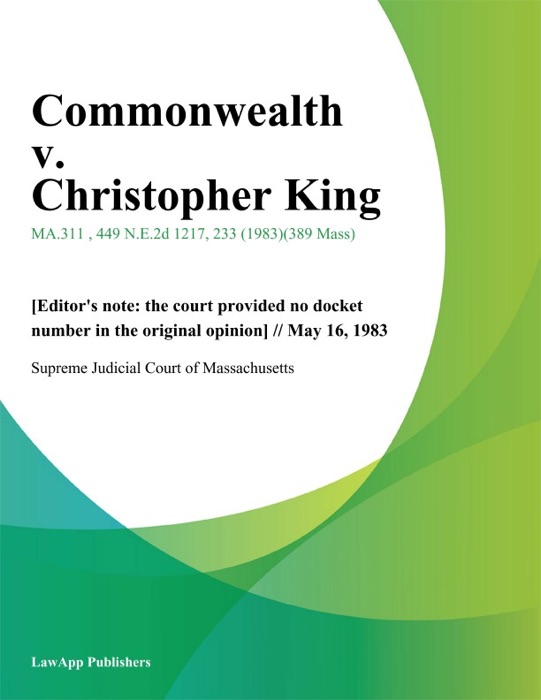 Commonwealth v. Christopher King