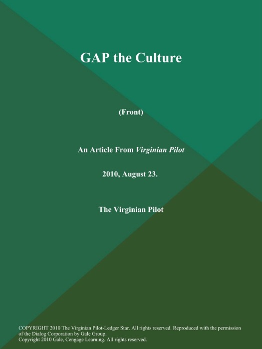 GAP the Culture (Front)
