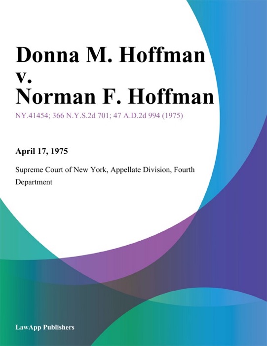 Donna M. Hoffman v. Norman F. Hoffman