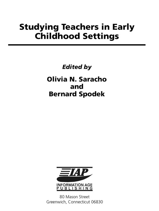 Studying Teachers in Early Childhood Settings