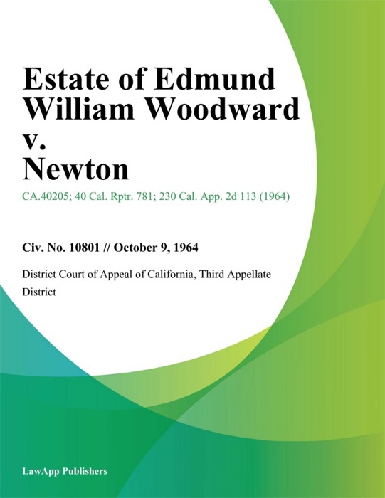 Estate of Edmund William Woodward v. Newton