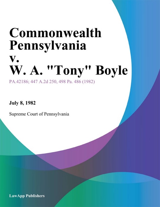 Commonwealth Pennsylvania v. W. A. 