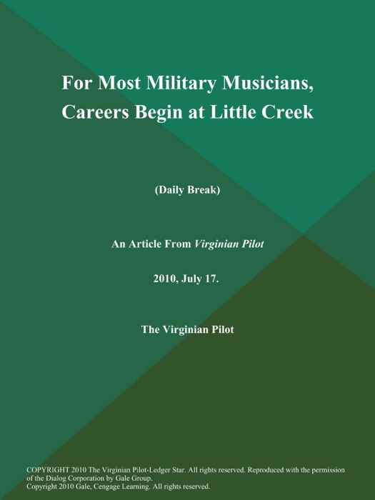 For Most Military Musicians, Careers Begin at Little Creek (Daily Break)