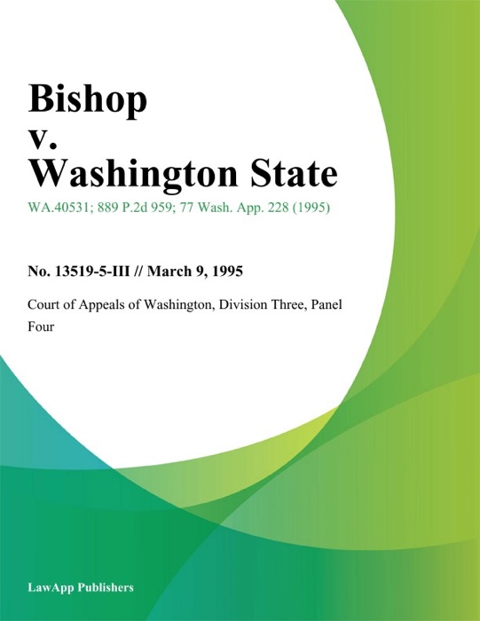 Bishop V. Washington State