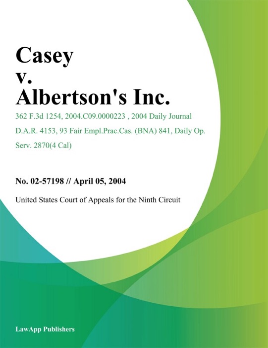 Casey v. Albertsons Inc.