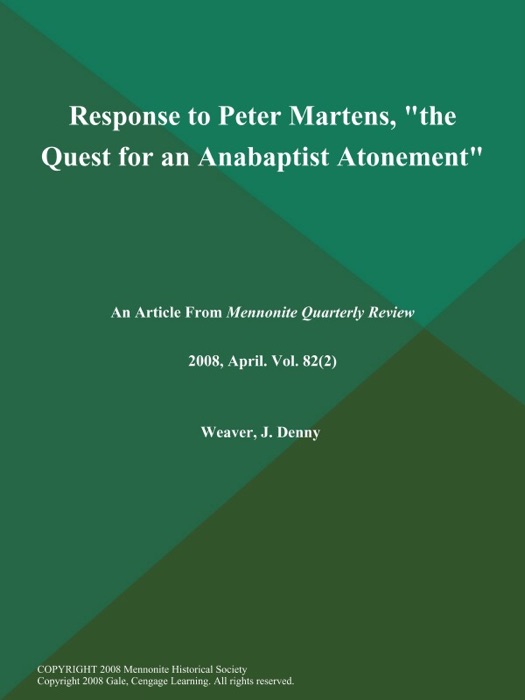 Response to Peter Martens, 