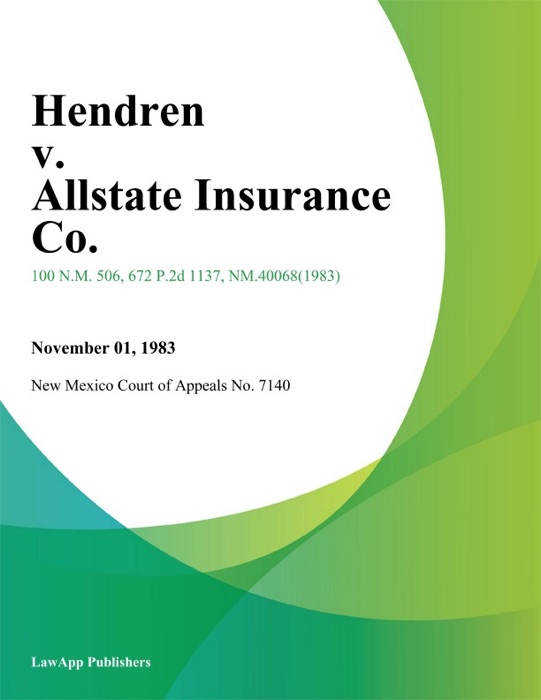 Hendren V. Allstate Insurance Co.