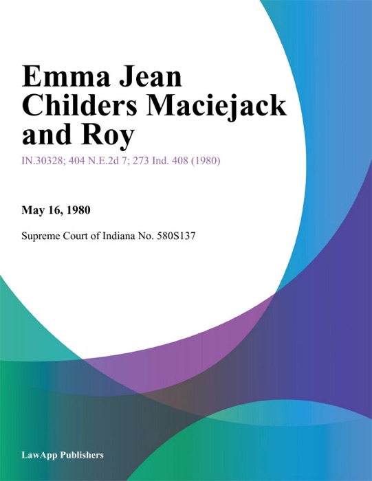 Emma Jean Childers Maciejack And Roy