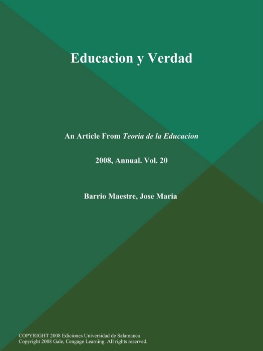 Educacion y Verdad