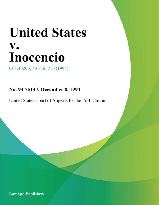 United States V. Inocencio