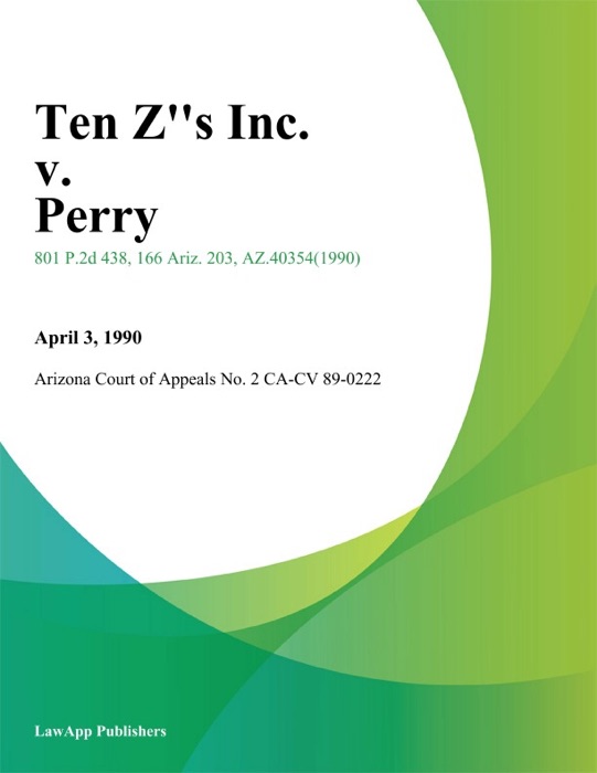 Ten Zs Inc. v. Perry