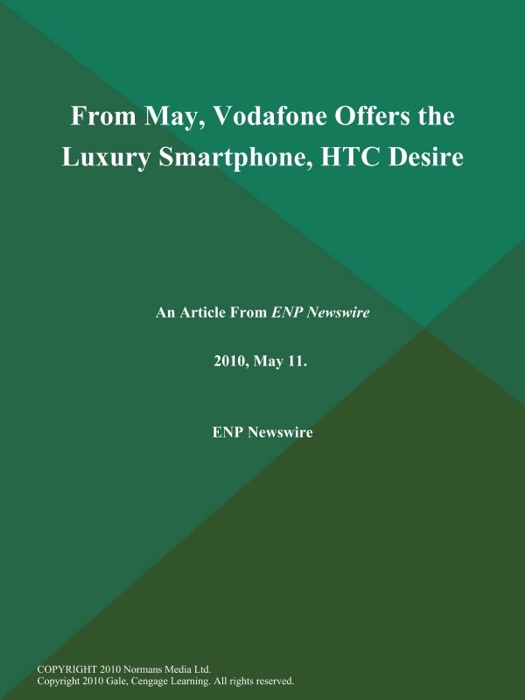 From May, Vodafone Offers the Luxury Smartphone, HTC Desire