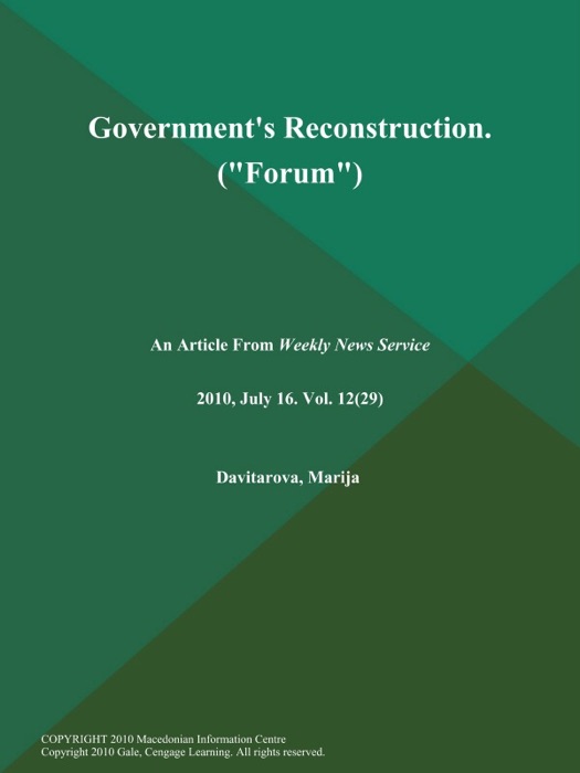 Government's Reconstruction (