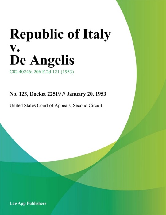 Republic of Italy v. De Angelis