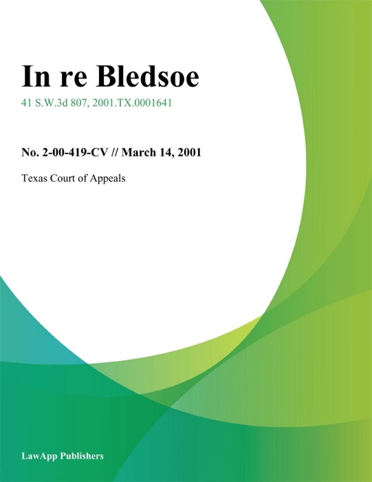 In Re Bledsoe