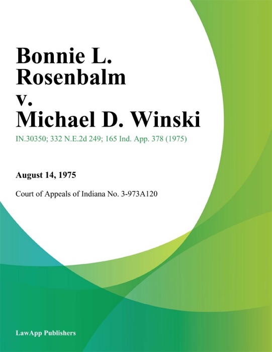 Bonnie L. Rosenbalm v. Michael D. Winski