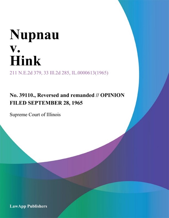 Nupnau v. Hink