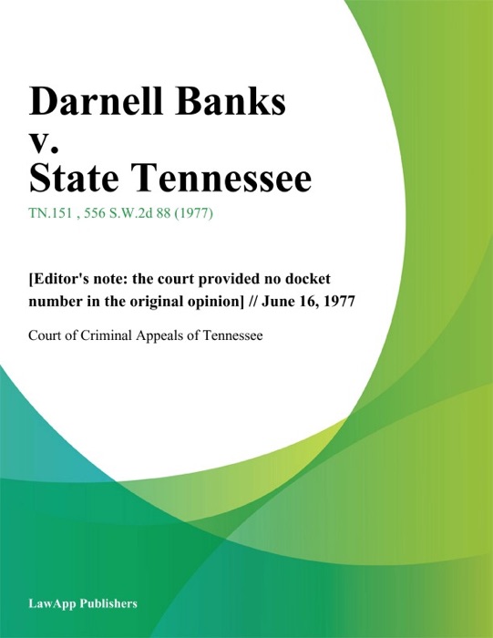 Darnell Banks v. State Tennessee
