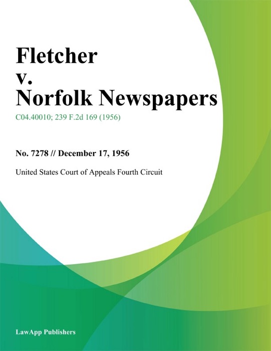 Fletcher v. Norfolk Newspapers