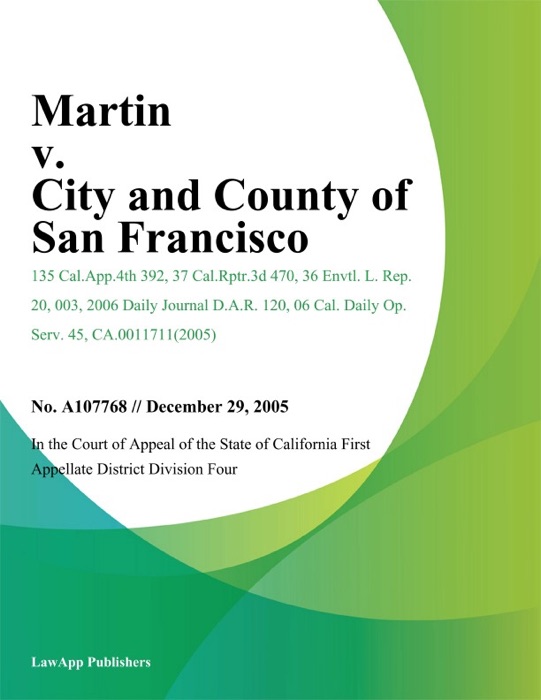 Martin v. City and County of San Francisco