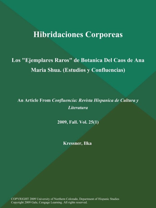 Hibridaciones Corporeas: Los 