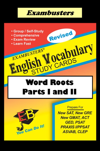 Exambusters English Vocabulary Study Cards Word Roots