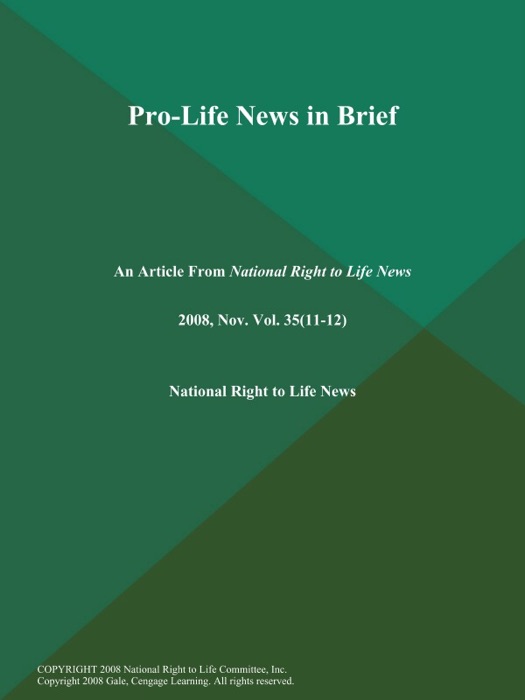 Pro-Life News in Brief