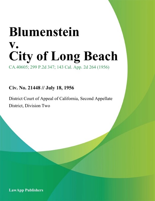 Blumenstein v. City of Long Beach