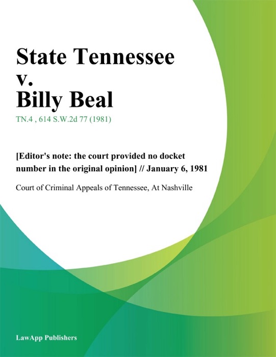 State Tennessee v. Billy Beal