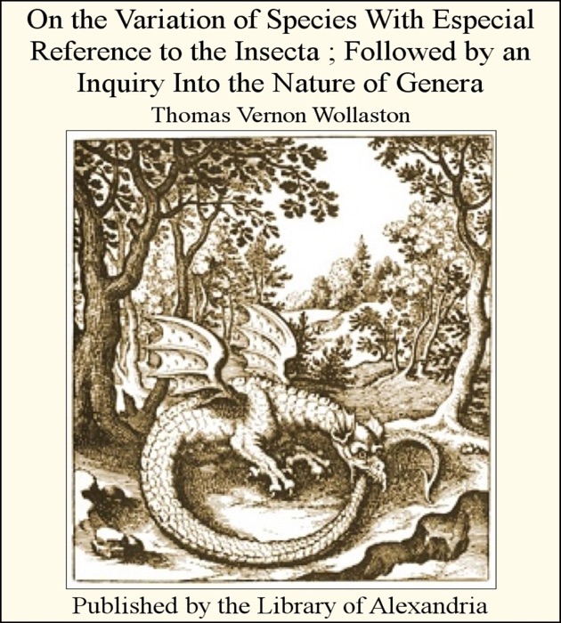 On the Variation of Species With Especial Reference to the Insecta