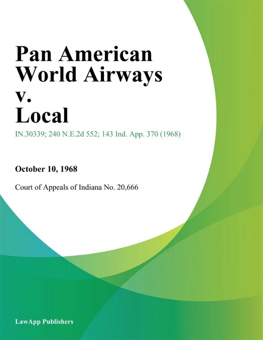 Pan American World Airways v. Local