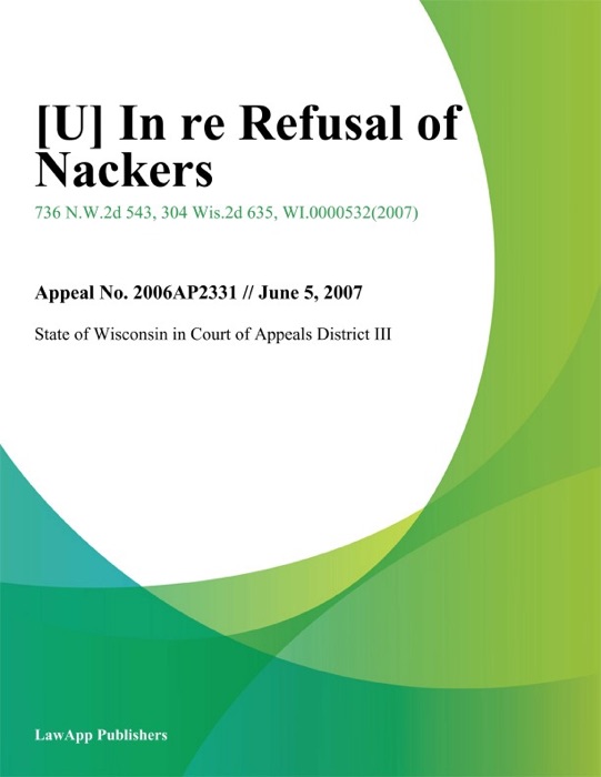 In Re Refusal of Nackers