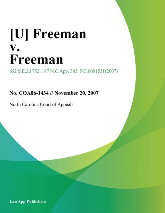 Freeman v. Freeman