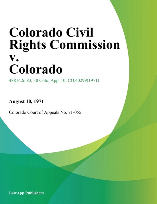 Colorado Civil Rights Commission v. Colorado