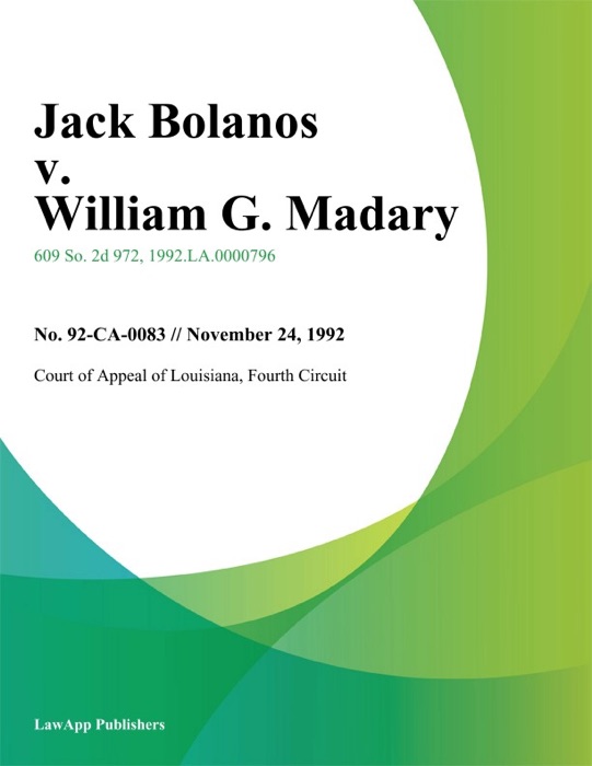 Jack Bolanos v. William G. Madary