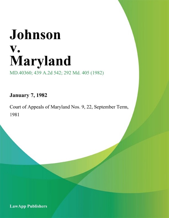 Johnson V. Maryland
