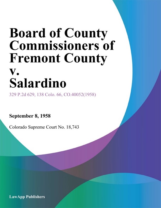 Board of County Commissioners of Fremont County v. Salardino