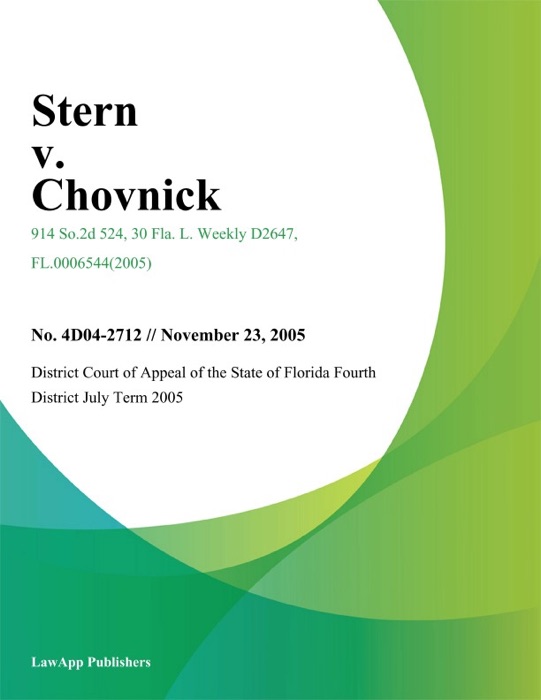 Stern v. Chovnick