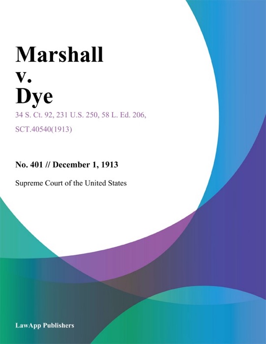 Marshall v. Dye