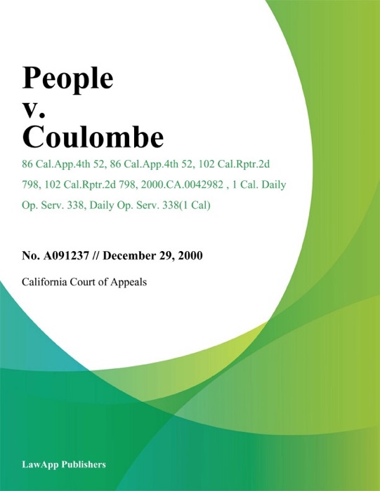 People V. Coulombe