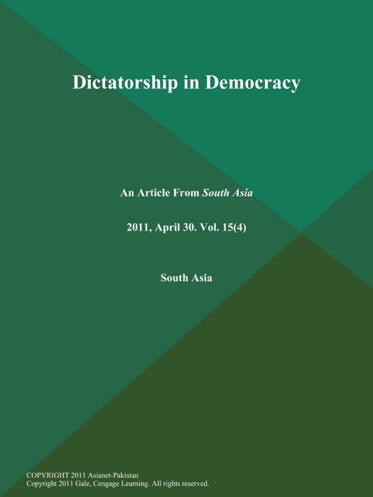 Dictatorship in Democracy