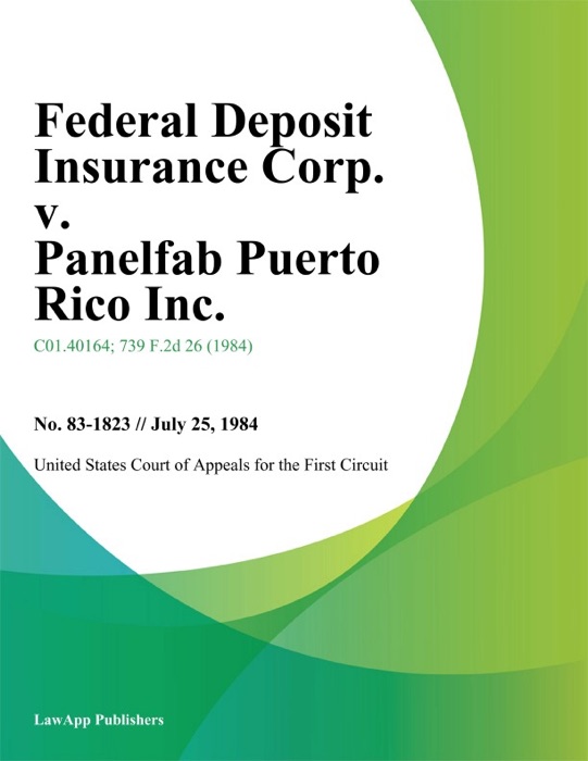 Federal Deposit Insurance Corp. v. Panelfab Puerto Rico Inc.