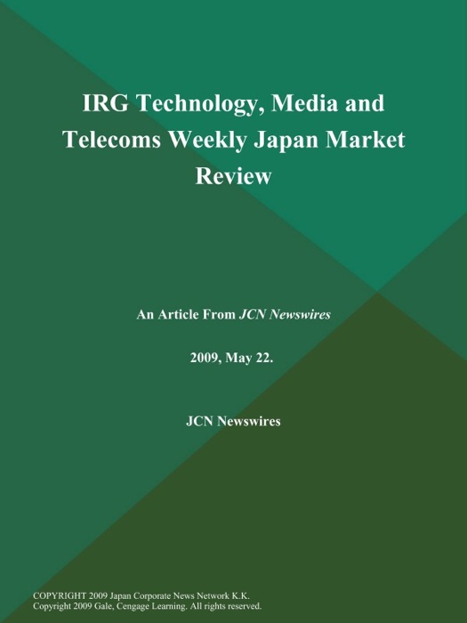 IRG Technology, Media and Telecoms Weekly Japan Market Review