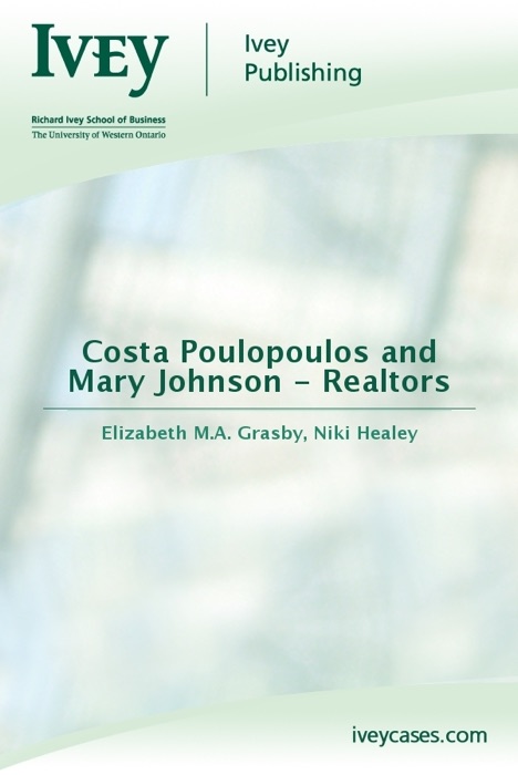 Costa Poulopoulos and Mary Johnson - Realtors