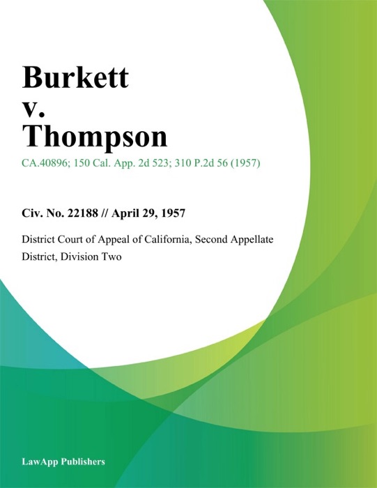 Burkett v. Thompson
