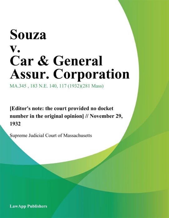 Souza v. Car & General Assur. Corporation