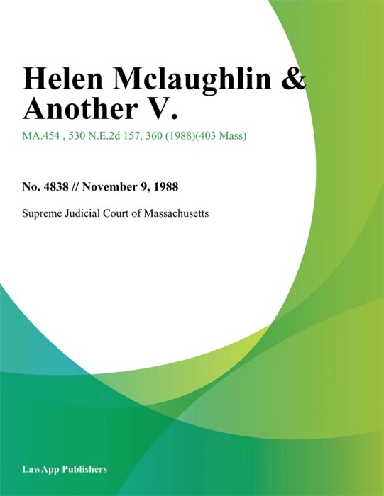 Helen Mclaughlin & Another V.