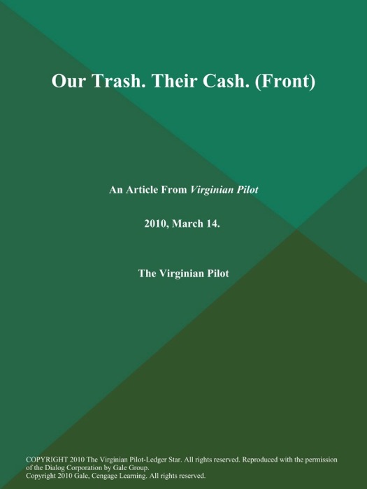 Our Trash. Their Cash (Front)