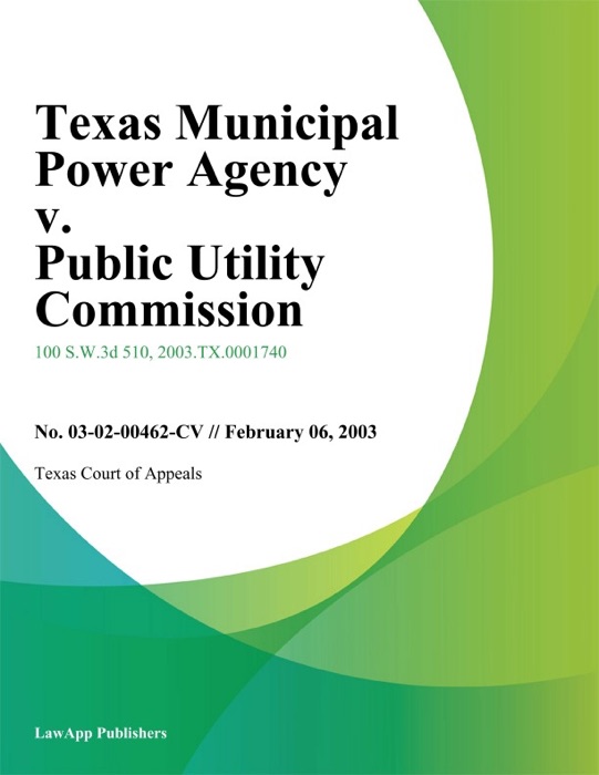 Texas Municipal Power Agency V. Public Utility Commission